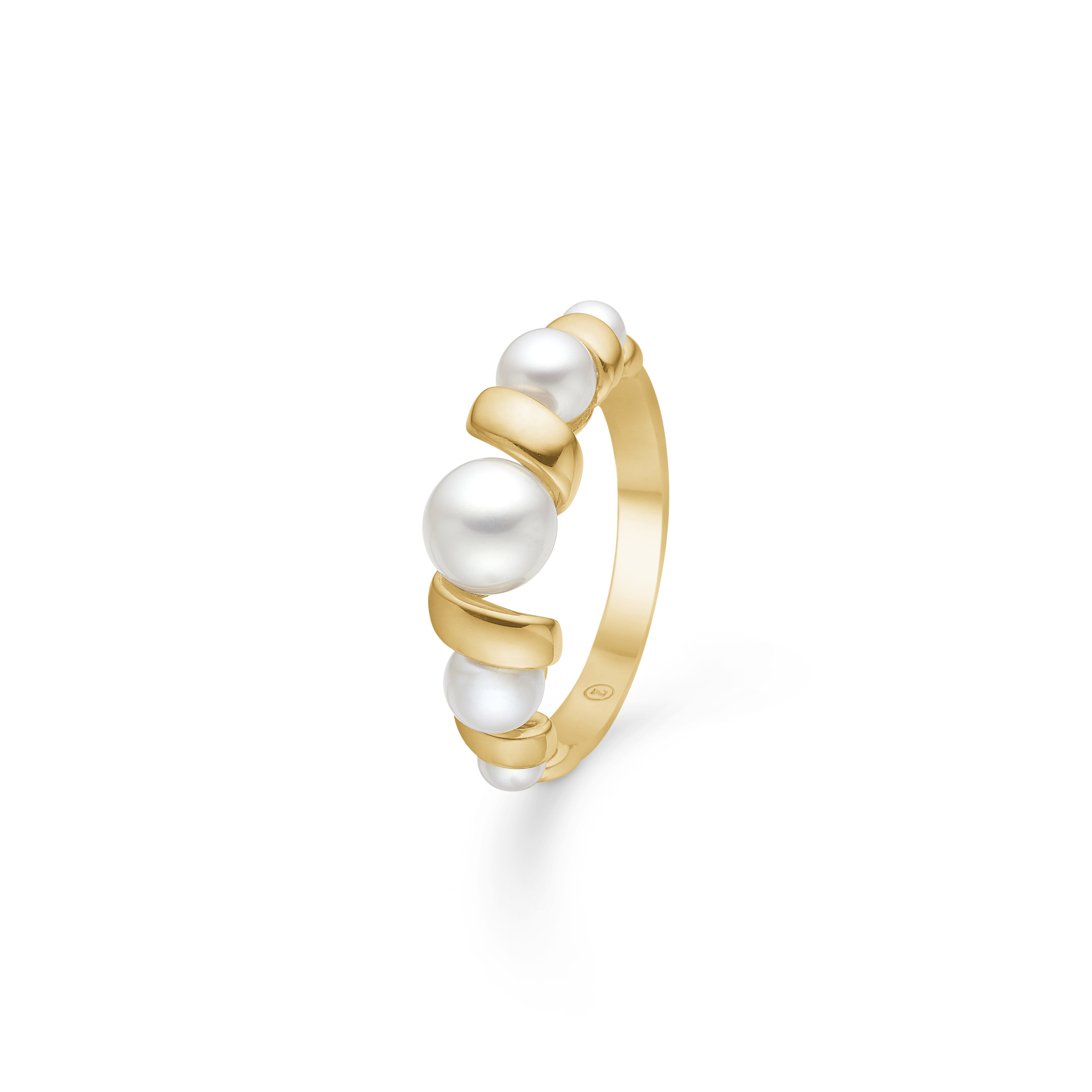 Mads Z Swirl Ring 14 kt. Guld 1543086-52 - Dame - Gold thumbnail
