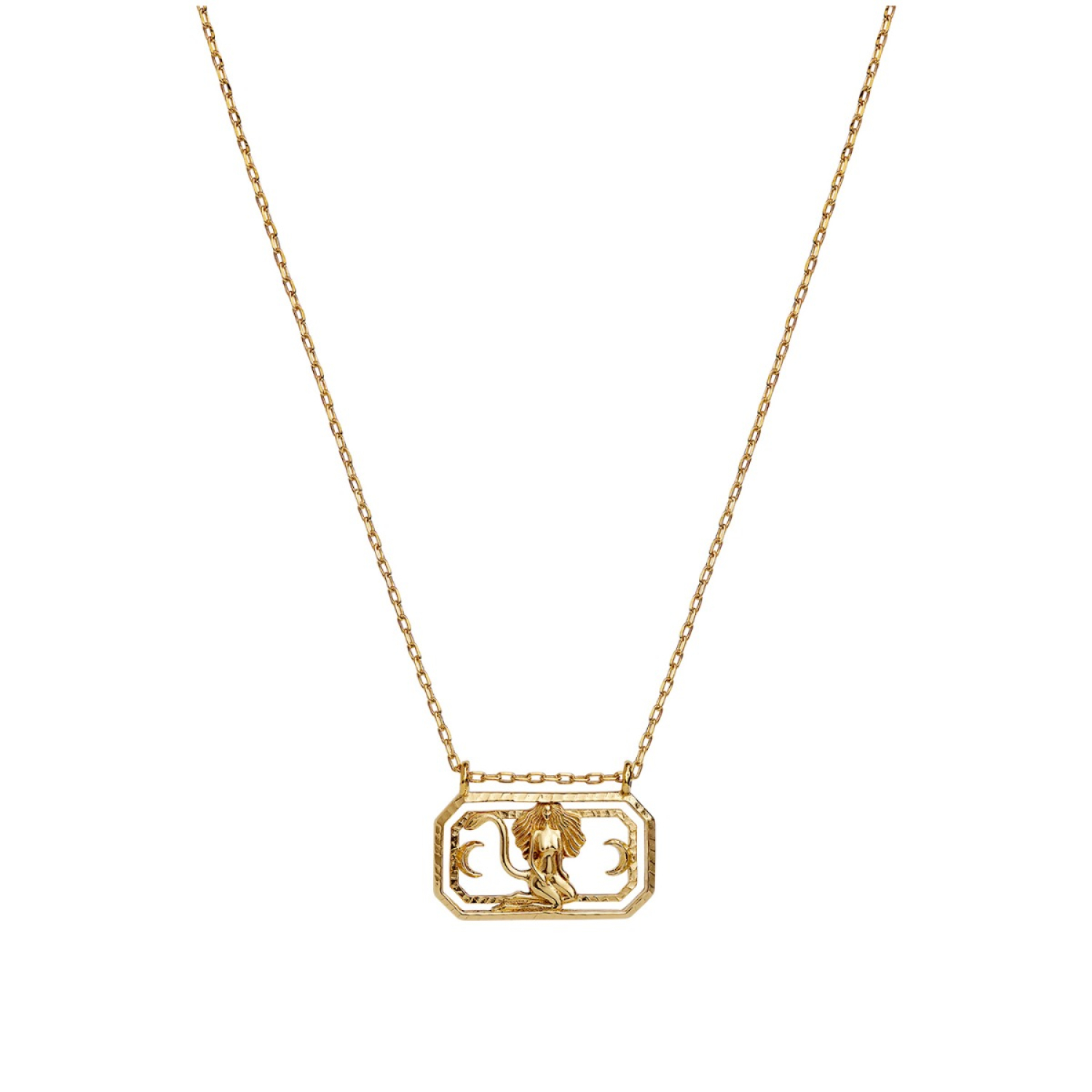 Maanesten Zodiac Leo Halsband 18 kt. Silver Guldpläterad 2580a – Dam – 925 sterling silver