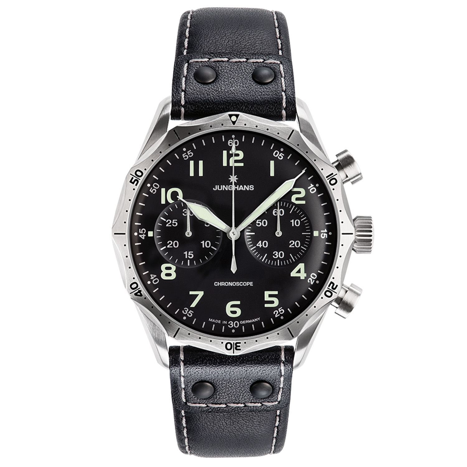 Junghans Pilot Chronoscope Automatic 27/3590.00 – Herr – 43 mm – Analogt – Automatiskt – Safirglas