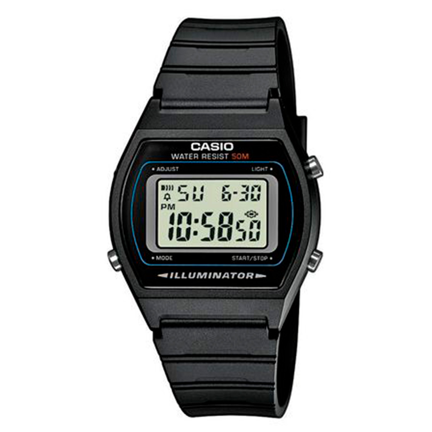 Casio Classic W-202-1AVEF - Unisex -  35 mm -  Digitalt -  Digitalt/Smartwatch -  Plexiglas thumbnail