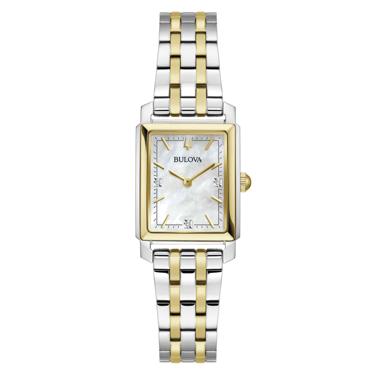 Bulova Sutton Rectangle 98P220 – Dam – 21 mm – Analogt – Quartz – Mineralglas