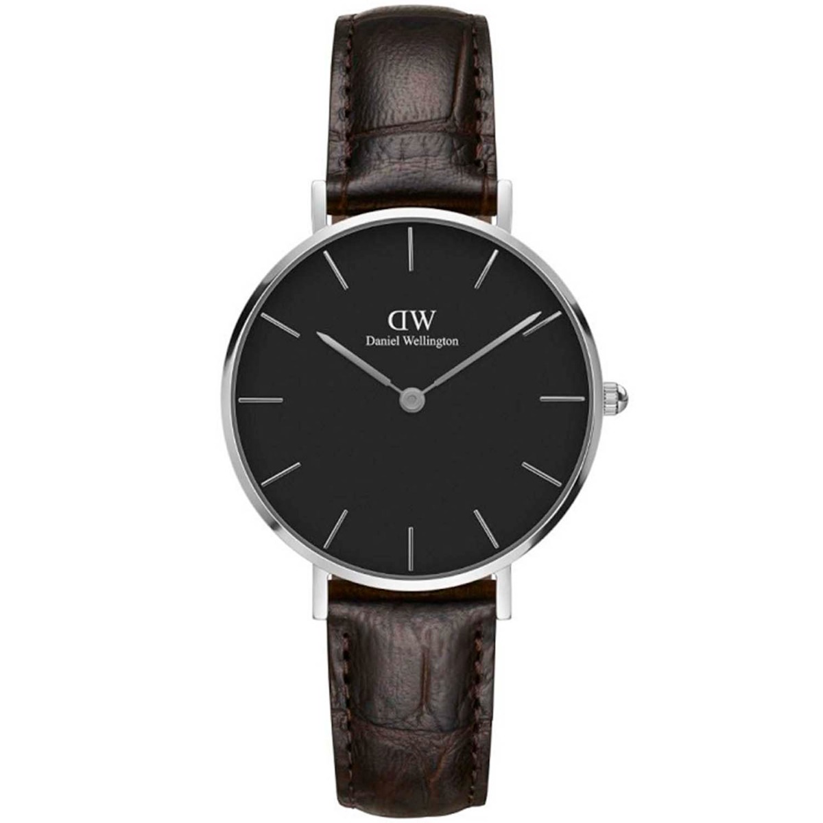 Daniel Wellington Classic Petite 32 York Steel Black DW00100182 – Woman –  32 mm –  Analogt –  Quartz –  Mineralglas