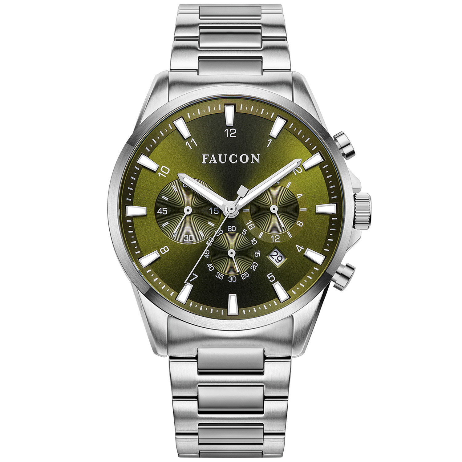 Faucon Master F10030 – Herr – 44 mm – Analogt – Quartz – Safirbelagd