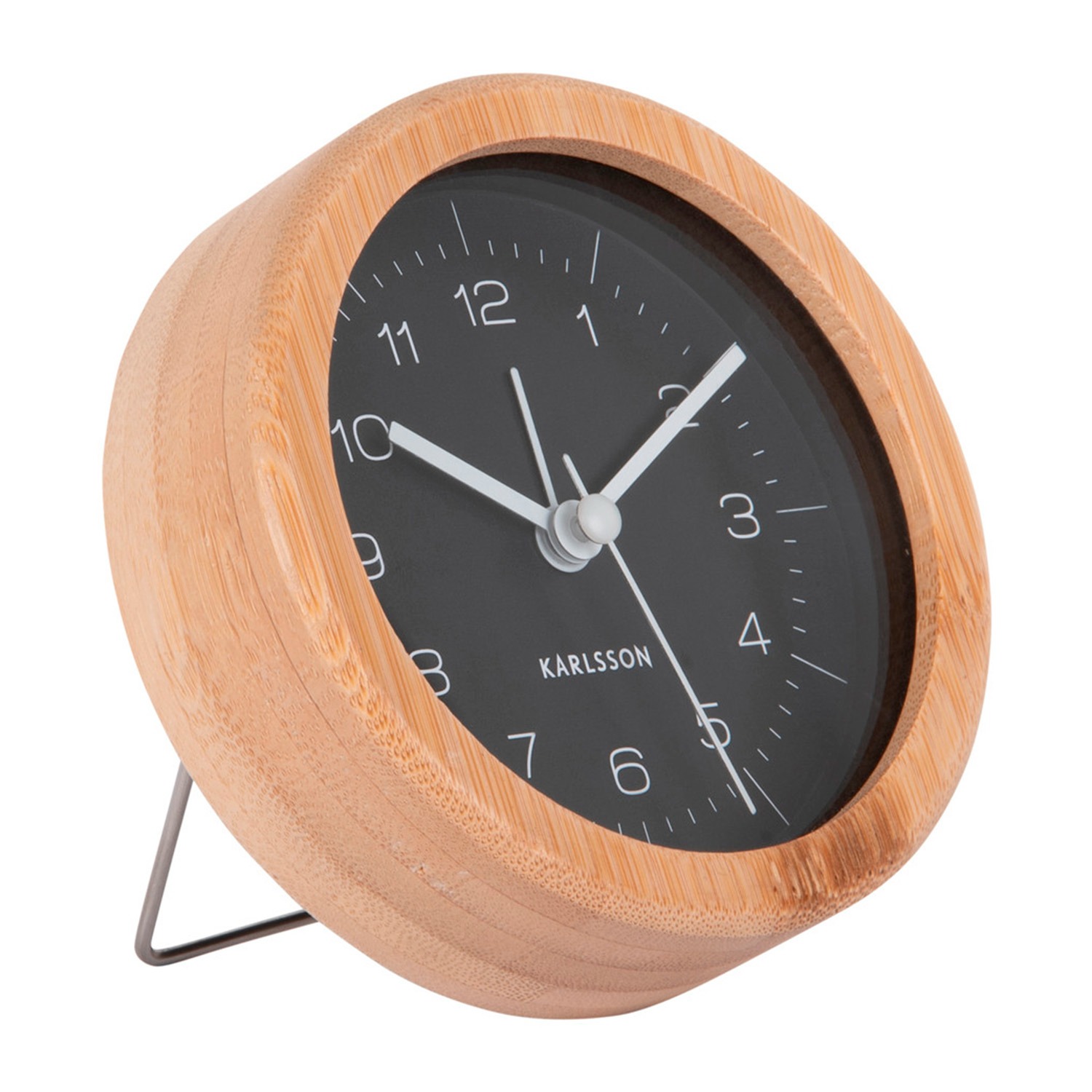 Karlsson Neat Round Väckarklocka KA5923BK – Unisex – 10 cm