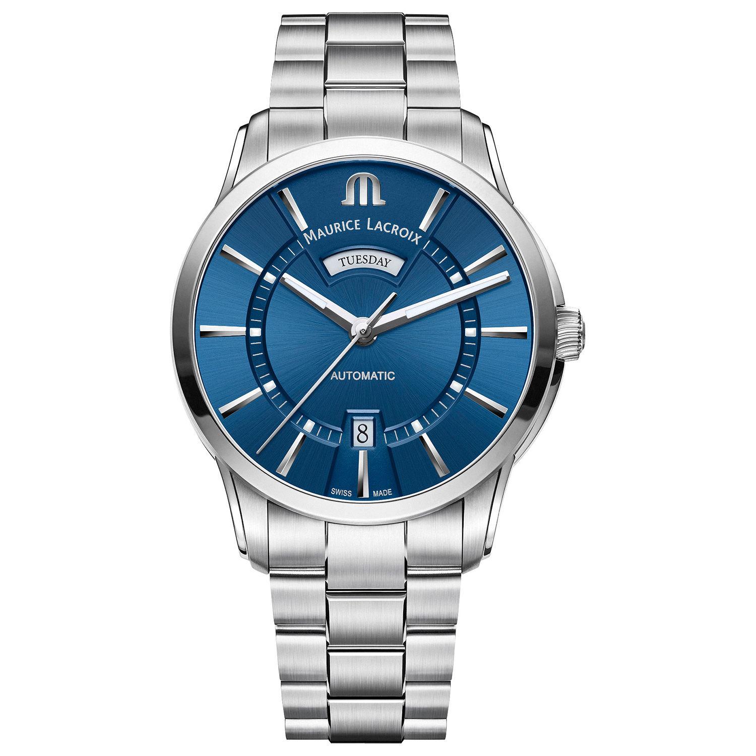 Maurice Lacroix Pontos Day Date 41mm PT6358-SS002-430-1 - Unisex -  41 mm -  Analog -  Automatisk -  Safirglas thumbnail