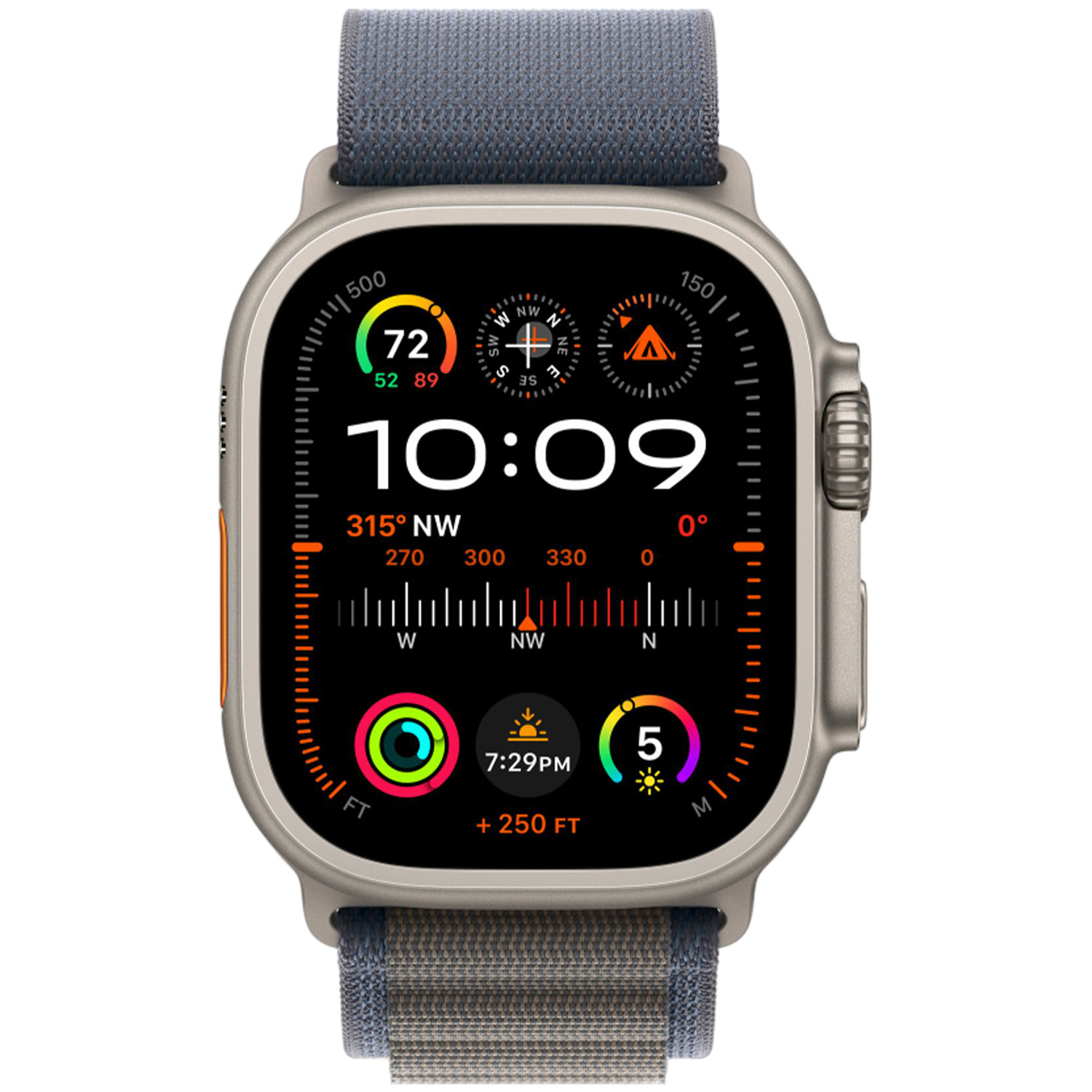 Apple Ultra 2 GPS + Cellular 49mm Titanium Blue Alpine Loop MREP3 – Man –  49 mm –  Smartklocka –  Digital/Smartklocka