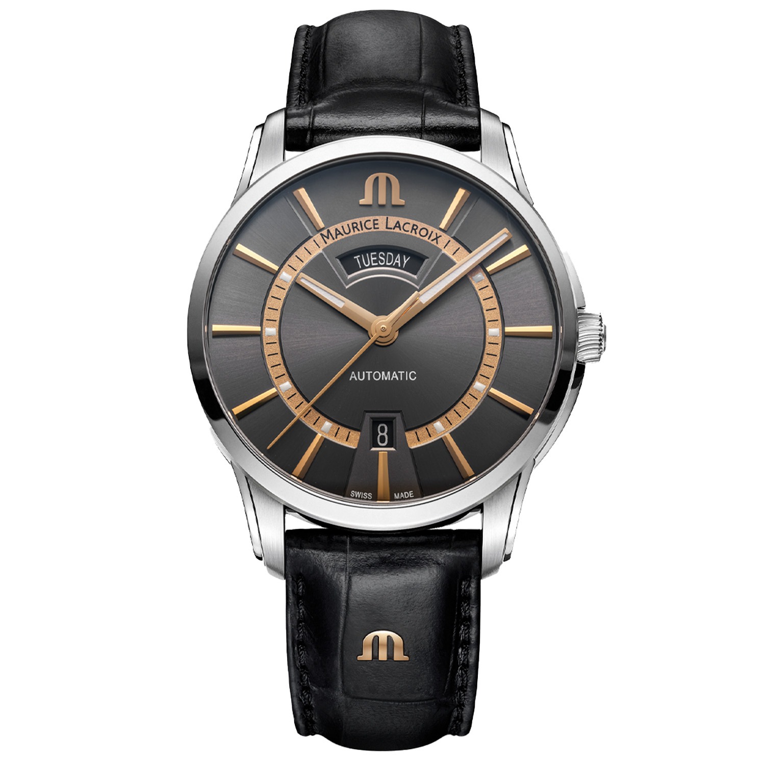 Maurice Lacroix Pontos PT6358-SS001-333-2 – Herr – 41 mm – Analogt – Automatiskt – Safirglas