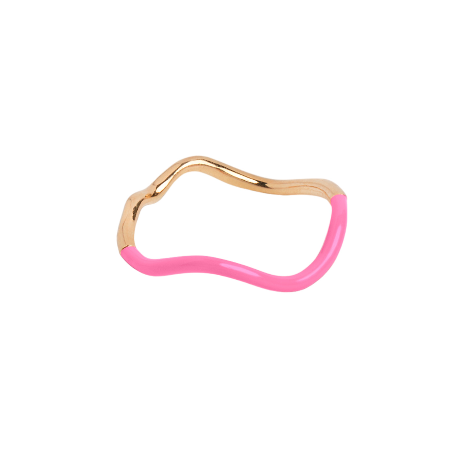 Enamel Sway Pink Ring 18 kt. Forgyldt Sølv R78G-57-1 - Woman - 925 sterling silver thumbnail