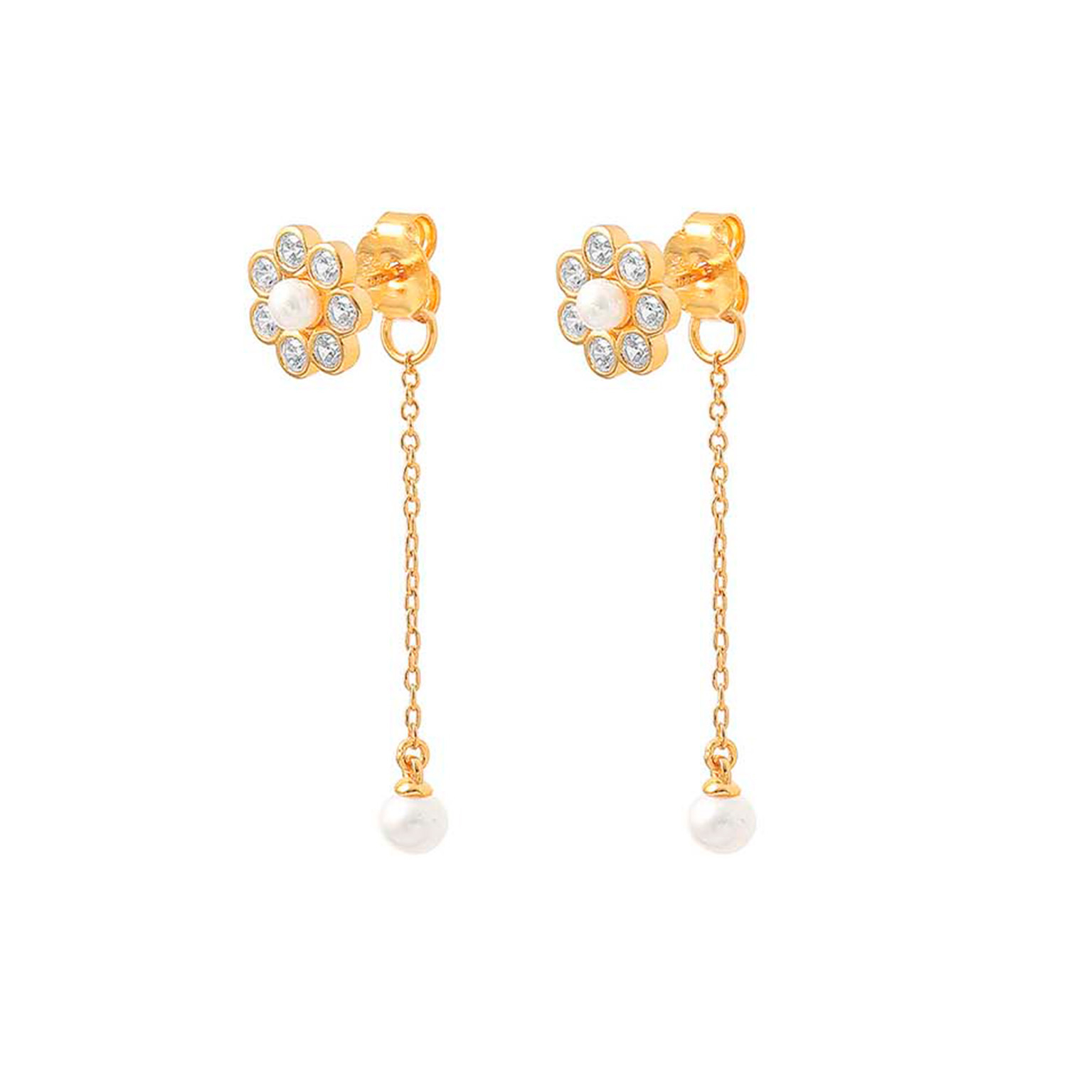 Hultquist Copenhagen Aya Flower Earrings Goldplated S08227-G