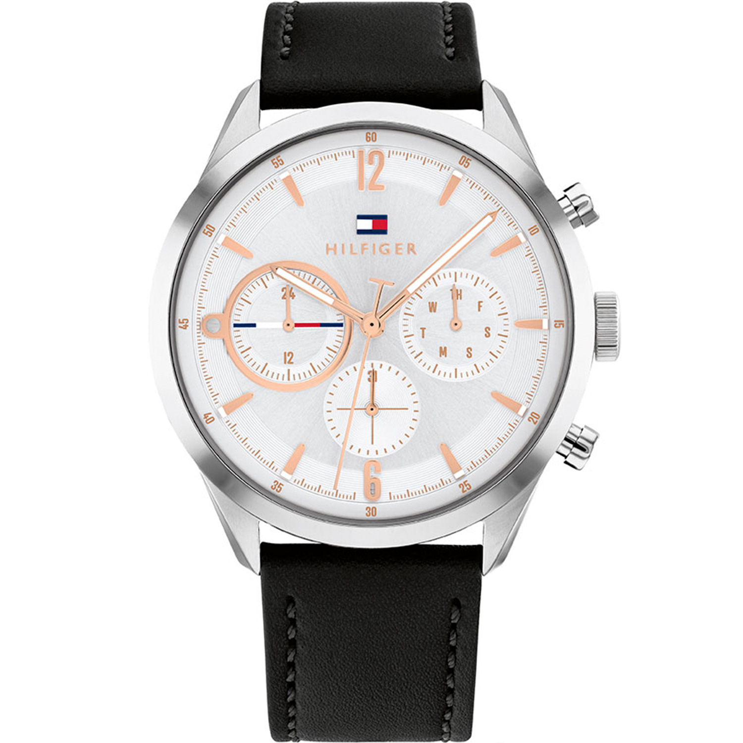 Tommy Hilfiger Matthew 1791941 – Herr – 44 mm – Analogt – Quartz – Mineralglas